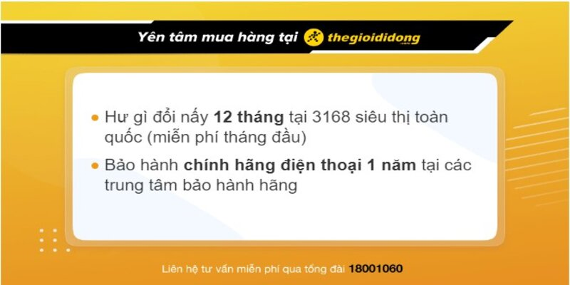 Chính sách bảo hành tại Thế Giới Di Động